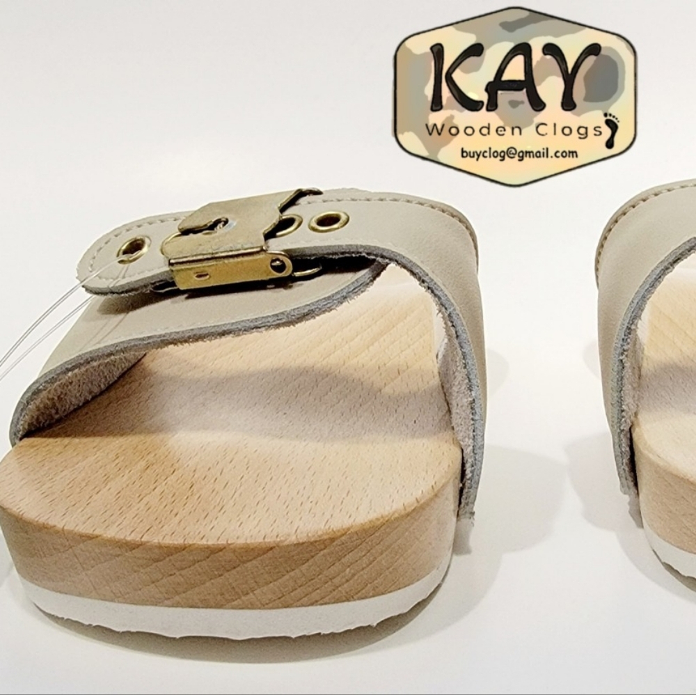 Dr Scholl "STYLE" orthopedic wooden clogs